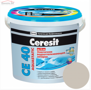 Фуга для плитки Ceresit СЕ 40 Aquastatic эластичная серая 07 (5 кг)